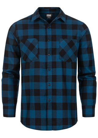 Urban Classics Checked Flanellhemd Langarmhemd für Herren