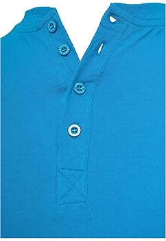 Urban Classics Henley Long Sleeve shirt Türkis für Herren