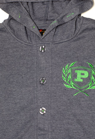 Phat Farm Button Down Hoody Navy Melange für Herren