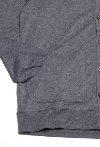 Phat Farm Button Down Hoody Navy Melange für Herren