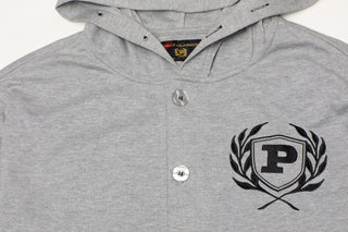 Phat Farm Button Down Hoody H.Grey für Herren