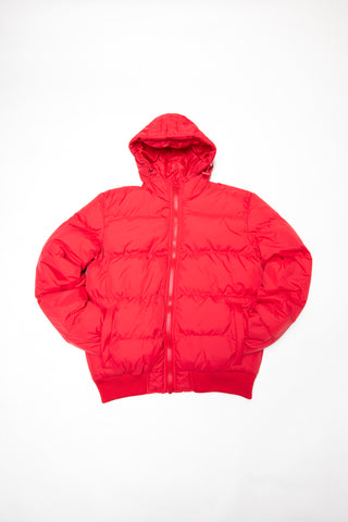Urban Classics Hooded Bubble Blouson Winter Jacket fü Herren ( Rot )