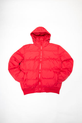 Urban Classics Hooded Bubble Blouson Winter Jacket fü Herren ( Rot )