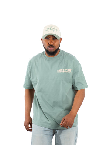 Jaza Oversized Unisex T-Shirt Born to be Rich Edition in Grün