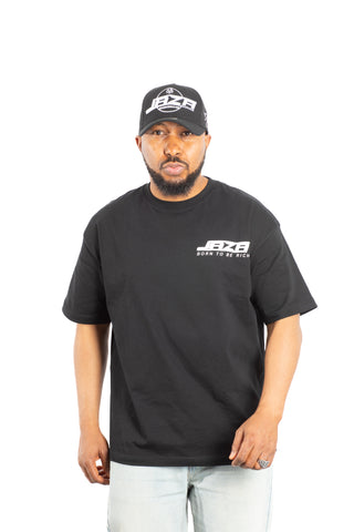 Jaza Oversized Unisex T-Shirt Born to be Rich Edition in Schwarz