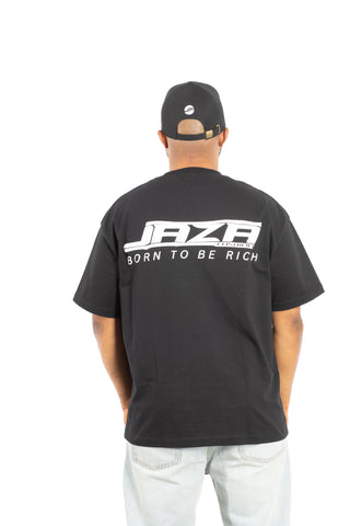 Jaza Oversized Unisex T-Shirt Born to be Rich Edition in Schwarz