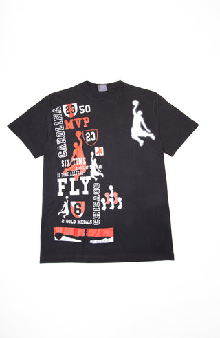 Oversized T-Shirt mit Basketball -Print für Herren ( Balck )