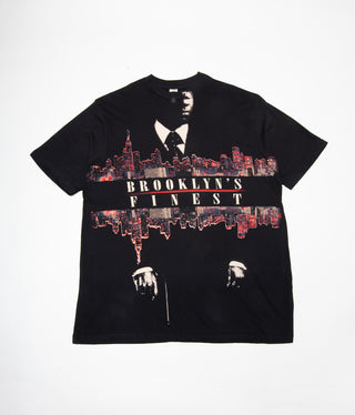 Brooklyn's Finest Oversized Graphic T-Shirt Schwarz für Herren