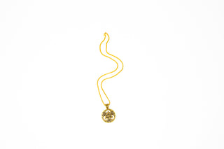 Klassisch Edelstahl Viking Halskette für Herren ( Gold Schwarz )