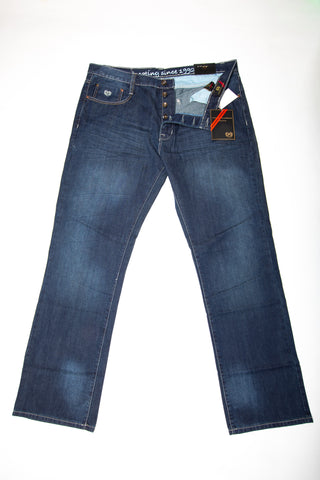 Phat Farm Dark Sand Blue Straight Fit Herren Jeans