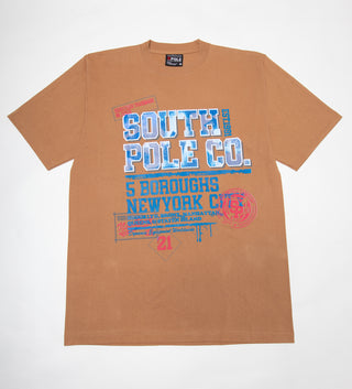 South Pole Oversized Graphic T-Shirt für Herren Heavy Baumwolle