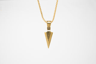 Klassisch Edelstahl Viking Halskette für Herren ( Gold )