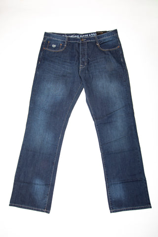 Phat Farm Dark Sand Blue Straight Fit Herren Jeans