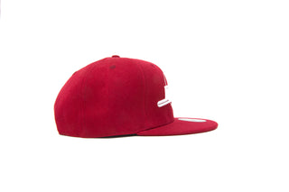 Jaza Snapback Cap in Bordeauxrot