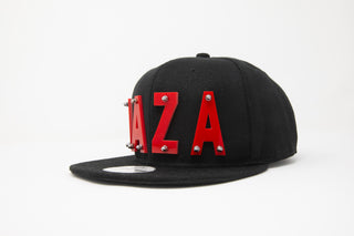 Jaza Snapback Cap in Schwarz/Rot Hip Hop Style