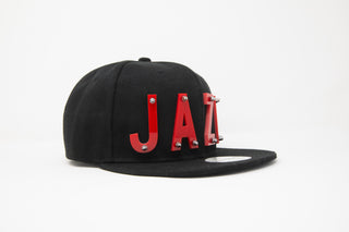 Jaza Snapback Cap in Schwarz/Rot Hip Hop Style